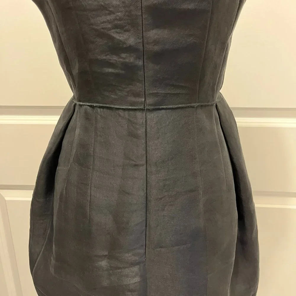 Ter et Bantine Black Dress with Pockets in 100% Silk - Picture 8 of 16